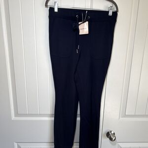 Bloomchic Women's Navy Jogger Pants US 12 Activewear Drawstring Tapered Leg